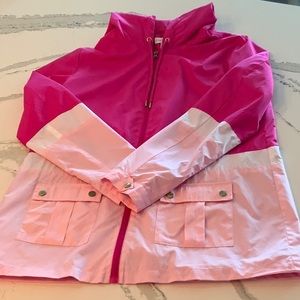 Kim Rogers Pretty Pink Jacket w/Hoodie & Pockets 100 Polyester Size: M